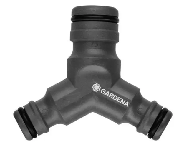 Niplu Y cu 3 cai pentru furtun Gardena 02834-20 (Negru)