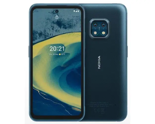 Telefon mobil Nokia XR20, Procesor Qualcomm SM4350 Snapdragon 480 5G Octa-Core, IPS LCD Capacitiv touchscreen 6.67inch, 4GB RAM, 64GB Flash, Camera Duala 48+13MP, 5G, Wi-Fi, Dual SIM, Android (Albastru)