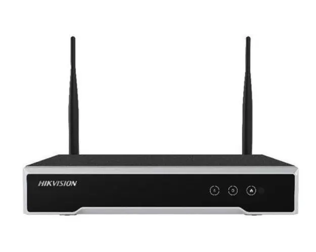 NVR Hikvision DS-7108NI-K1/W/MC IP, 8 canale, 4MP, 1920 x 1080@25fps (Negru)