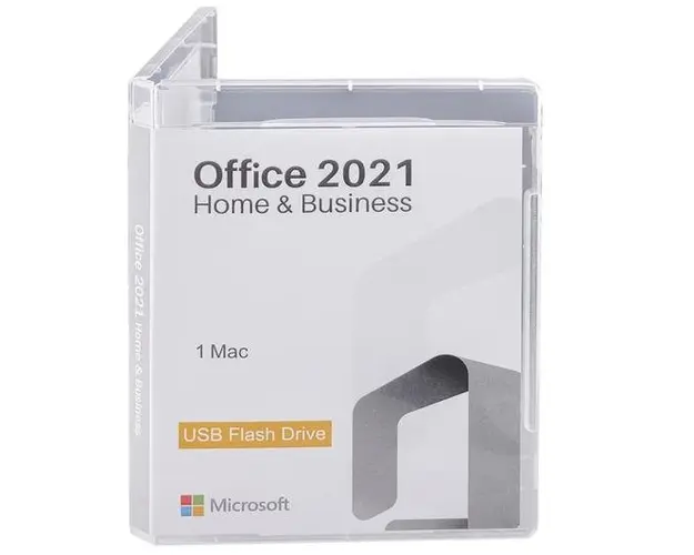Microsoft Office 2021 Home & Business, MacOS 64 bit, Multilanguage, Retail, Flash USB 2.0
