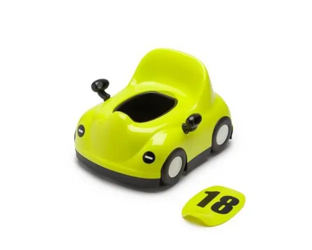 Olita pentru copii Juju SpeedyPotty, +1an, model masinuta cu capac, vas detasabil, Verde