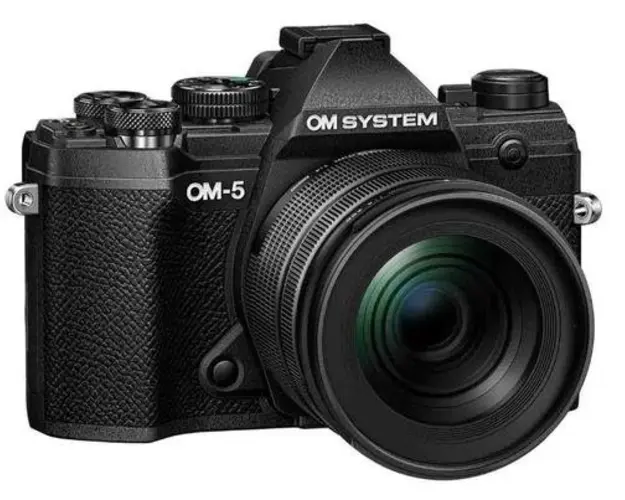 Kit Aparat foto Mirrorless Olympus OM-5, 20.4MP, 4K + obiectiv M.Zuiko Digital 14-150mm F4-5.6 II (Negru)