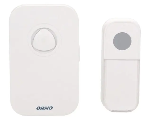 Sonerie wireless FADO AC ORNO OR-DB-KF-135, IP44, 230V, 80 m, 36 sonerii, control volum (Alb)