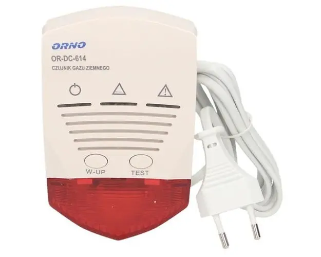 Detector gaze naturale ORNO OR-DC-614, 230V AC (Alb)