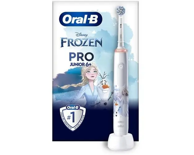 Periuta de dinti electrica Oral-B Pro 3 Frozen, 2 moduri periaj, Timer, 1 capat inclus (Alb)