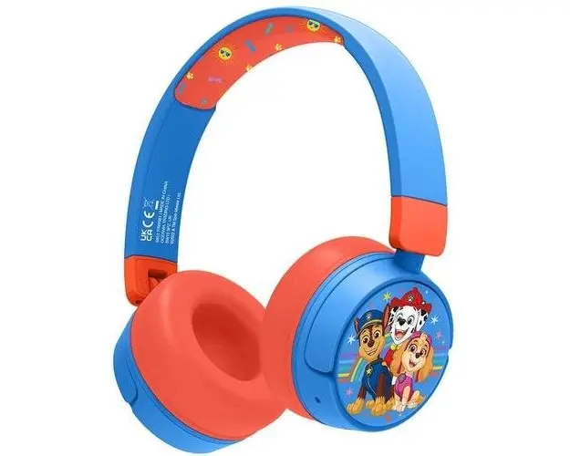 Casti Gaming OTL PAW Patrool, Pentru copii, Microfon, Cu fir si Bluetooth (Rosu)