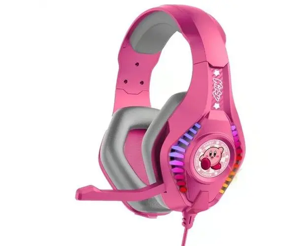 Casti Gaming OTL PRO G5 Nintendo Kirby, Microfon, Cu fir (Roz/Gri)