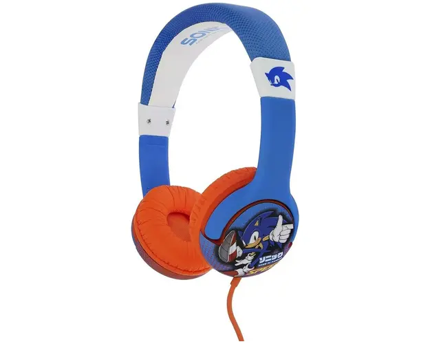 Casti Stereo OTL Sonic Speed, Pentru copii, Cu fir (Albastru/Portocaliu)