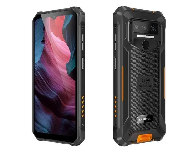 Telefon Mobil Oukitel WP23 Pro, Procesor Mediatek T606 Octa-Core, Capacitive touchscreen 6.52inch, 8GB RAM, 128GB Flash, Camera 13 + 2 MP, 4G, Wi-Fi, Dual SIM, Android (Negru/Portocaliu)