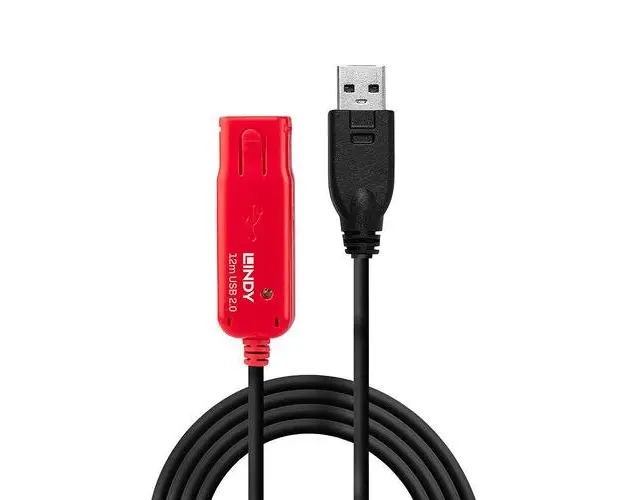 Cablu prelungitor activ USB Lindy LY-42782, 12m, USB 2.0