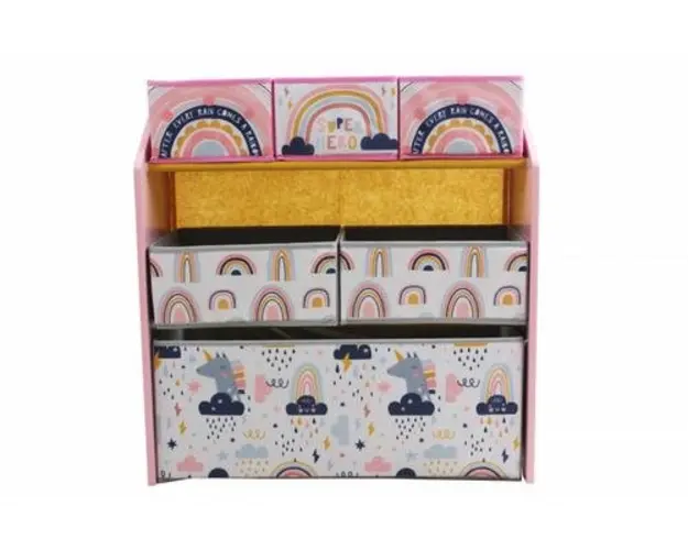 Dulap depozitare jucarii U-Grow Super Girl, 63 x 30 x 60cm