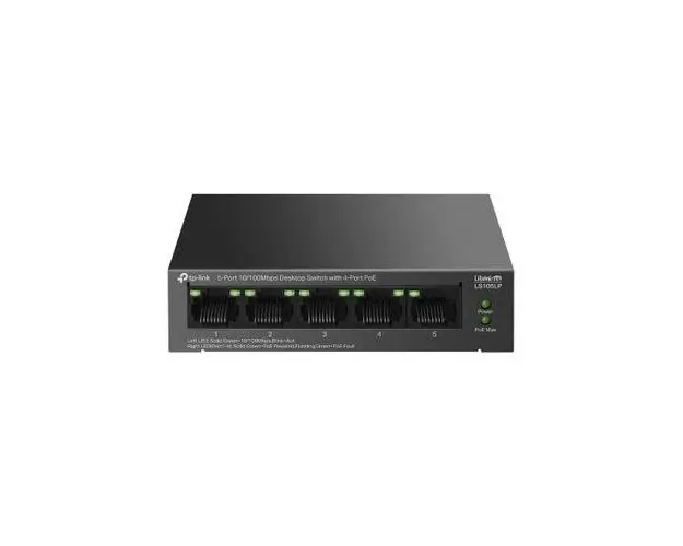 Switch TP-LINK LS105LP, 5 Porturi, 4 x PoE