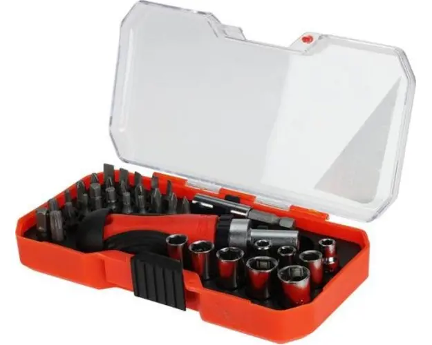 Set surubelnita, biti si tubulare, 36 de piese 