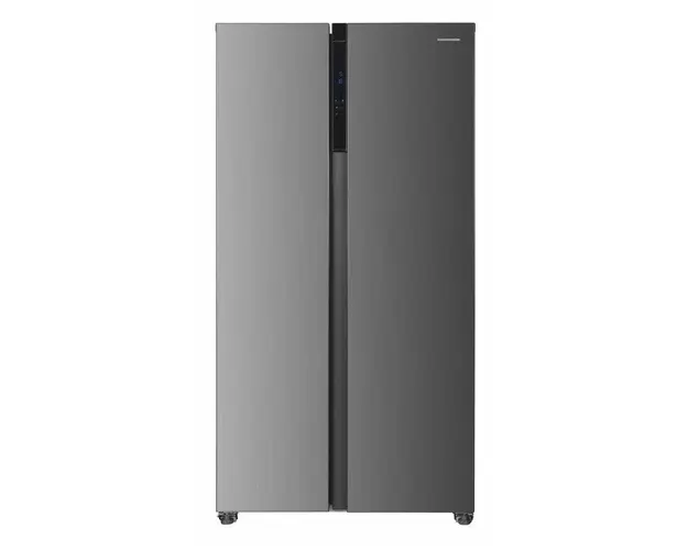 Side by Side HEINNER HSBS-HM532NFXE++, 532 l, Clasa E, Full No Frost, Inverter, ECO, 2 usi (Inox)