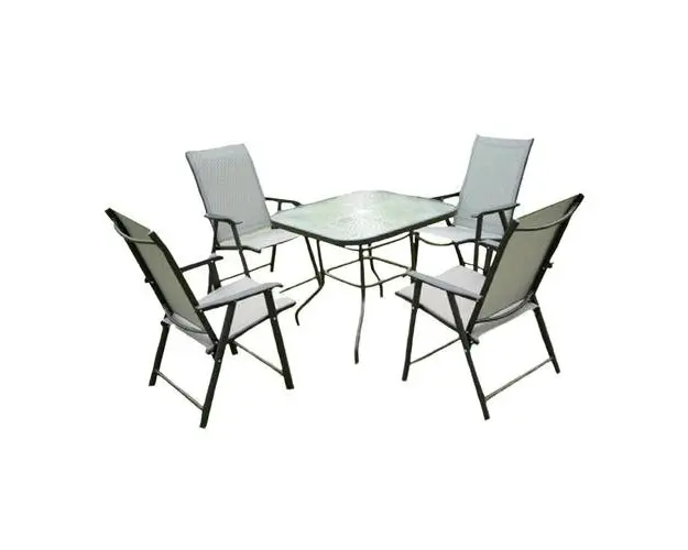 Set mobilier gradina Heinner DALMA, masa + 4 scaune pliabile