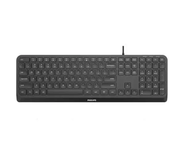 Tastatura Philips SPK6207, cu fir, USB (Negru)