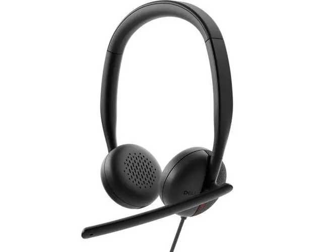 Casti Stereo DELL WH3024, Microfon, ANC, Cu fir (Negru)