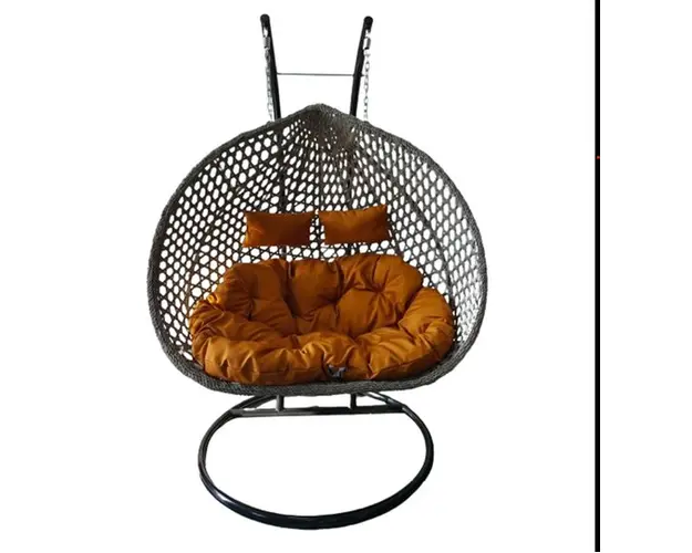 Scaun suspendat Heinner Lugo, 120x73x136/195cm (Negru)