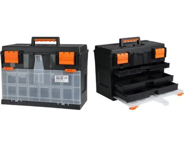 Cutie depozitare unelte, 45 x 26 x 32cm, cu sertare