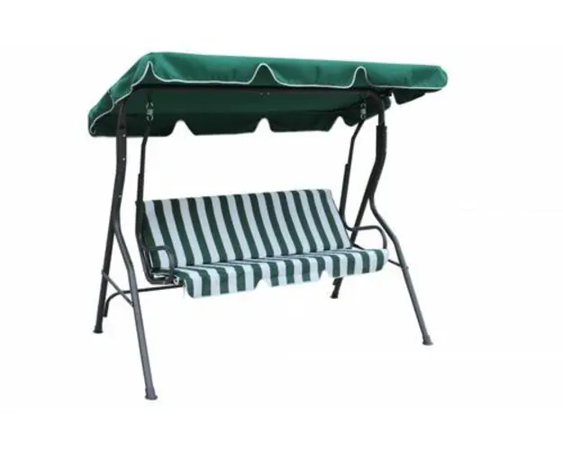 Balansoar leagan Heinner STBL006, cu umbrela, 3 locuri (Verde)