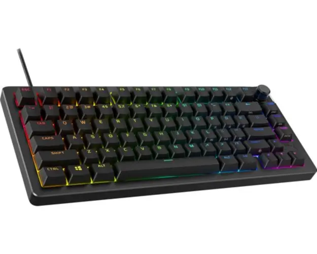 Tastatura Gaming Mecanica HyperX Alloy Rise 75, iluminare RGB, layout US, HyperX Linear Switch (Negru)