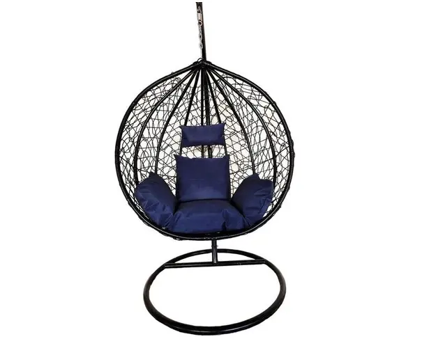 Scaun suspendat Heinner LEON, 115 x 68 x 108/195 cm (Albastru)