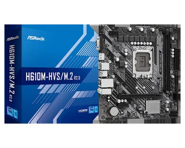 Placa de baza ASRock H610M-HVS/M.2 R2.0, Intel H610, LGA 1700, mATX 