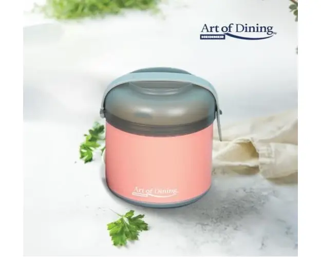 Caserola termica Heinner LOCA, 600ml, 13x13x14.5 CM (Roz)