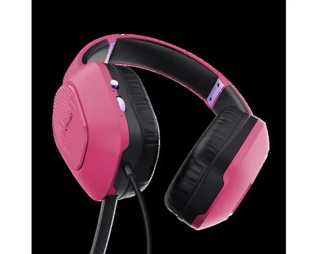Casti cu microfon Trust GXT415P ZIROX, 3.5mm jack (Roz)