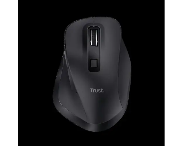 Mouse Wireless Trust Fyda Rechargeable, 2400 dpi, USB (Negru)