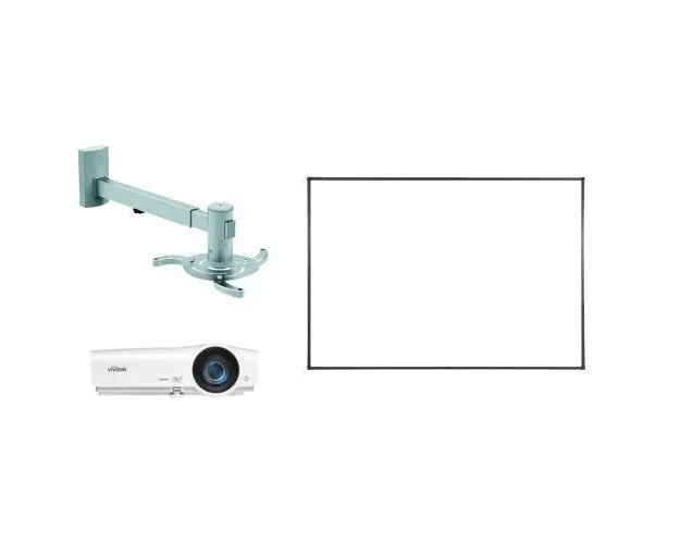 Pachet interactive learning Premium ST 94, Tabla Interactiva iBoard IB-94Q4, Vivitek DW284ST, pentray interactiv cu 4 culori + adaptor wireless pentru tabla interactiva + suport de perete pentru videoproiector