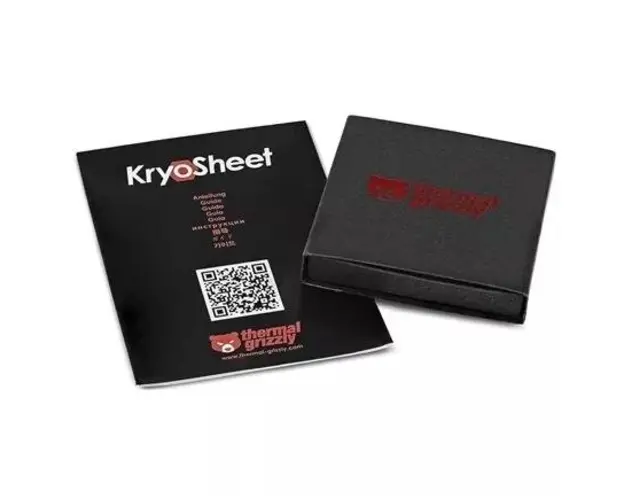 PAD Termic Thermal Grizzly KryoSheet, grafen, 38 x 38 mm (Negru/Gri)