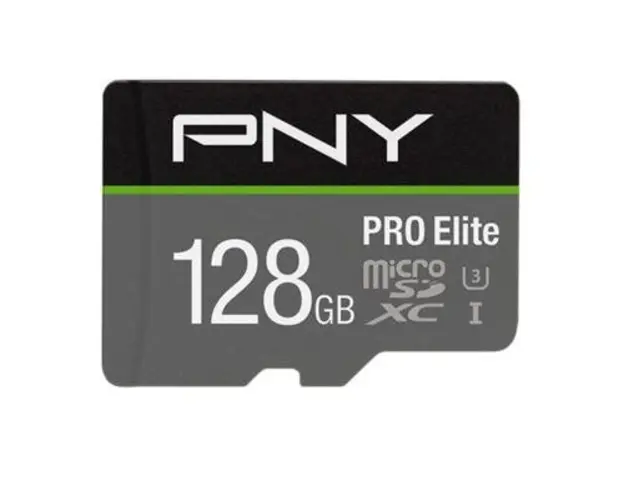 Card de memorie PNY PRO Elite, 128GB, microSDXC, UHS-I U3, Clasa 10