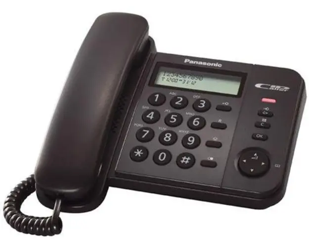 Telefon Fix Panasonic KX-TS560FXB, Caller ID (Negru)