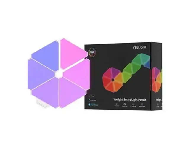 Panouri luminoase modulare Yeelight YLFWD-012, RGB, LED, 6 buc. (Alb)