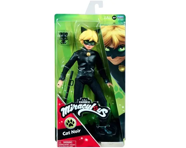 Papusa MIRACULOUS Cat Noir MLB50002O, 4 ani+, 30cm