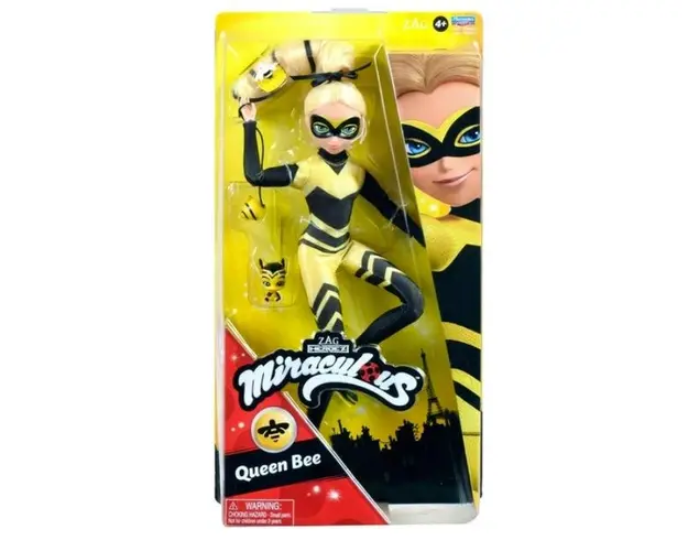 Papusa Miraculous Queen Bee, 30 cm, + 4 ani