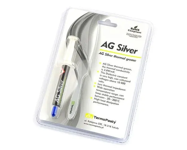 Pasta Termoconductoare Termopasty AG Silver, 3g ART.AGT-107