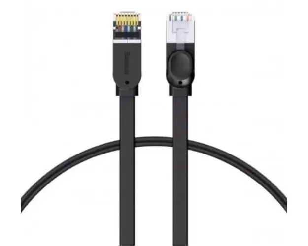 Patch Cord Baseus PCWL-D01, UTP, Cat6, 5m, Negru