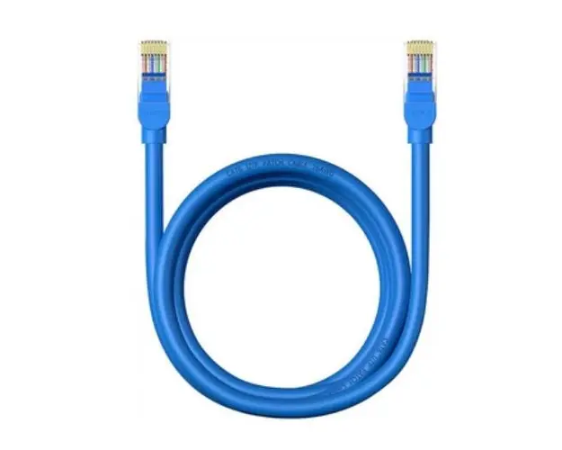 Patch Cord Baseus B00133204311-02, Cat6, UTP, 2m, Albastru