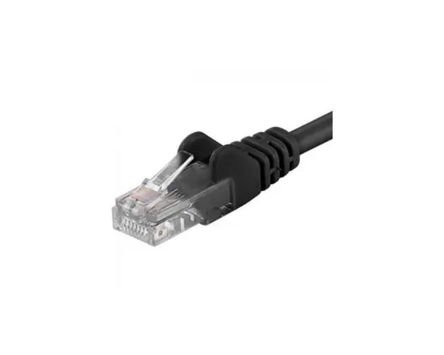 Patchcord UTP PremiumCord RJ45-RJ45 Cat.5e 0.25m, Negru