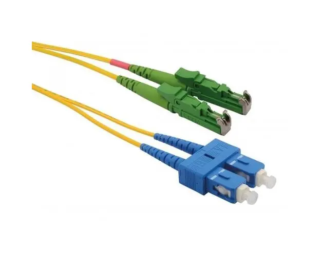 Patchcord FO E2000/APC-SC/PC Emtex, SM OS2 9/125, manta LSZH 3.0mm, duplex, 5m 