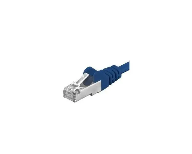 Patchcord SFTP PremiumCord RJ45-RJ45 Cat.6A, 5m, Albastru