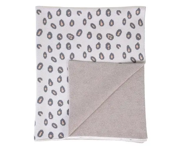 Paturica tricotata Childhome 85x70 cm, Leopard