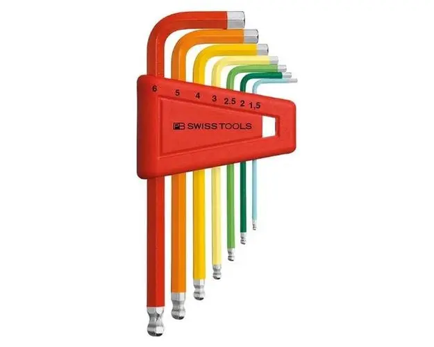 Set surubelnite unghiulare PB Swiss Tools PB212.H-6RB, cap cu bila, 1,5 - 6 mm, 7 piese