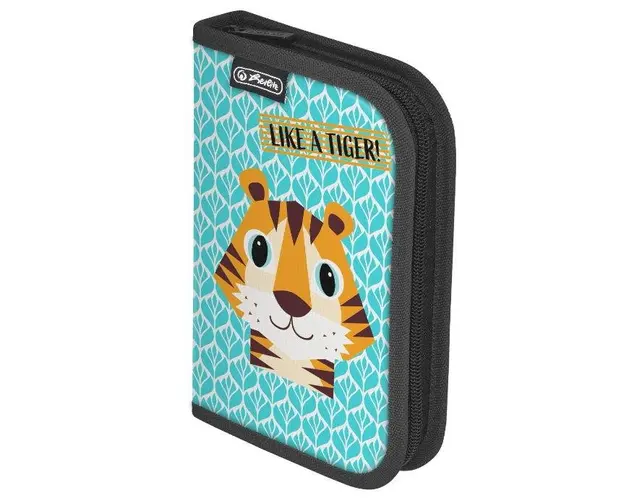 Penar echipat Herlitz, 26 piese, 1 clapa, motiv Cute Animals Tiger