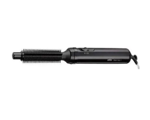 Perie cu aer cald Braun Satin-Hair 1 AS 110, 200 W, 2 Trepte, Perie 18 mm (Negru)