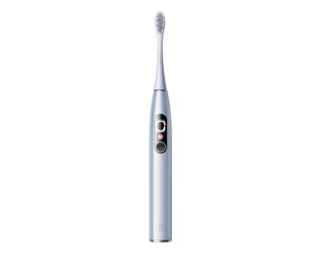 Periuta de dinti electrica inteligenta Oclean X Pro Digital, 84000 Vibratii/min (Argintiu/Albastru)