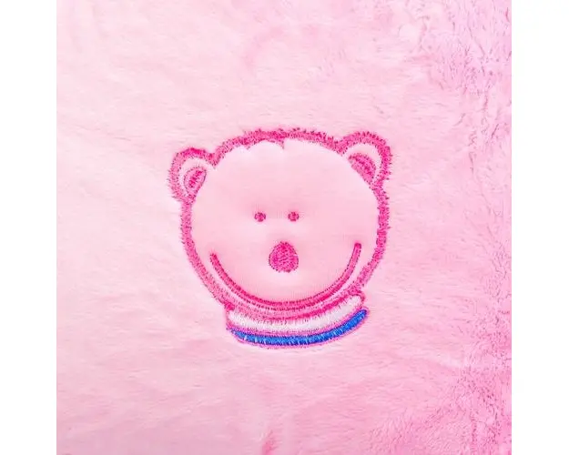 Husa blanita pentru perna de alaptare Colectia Mis Mat Roz 72cm