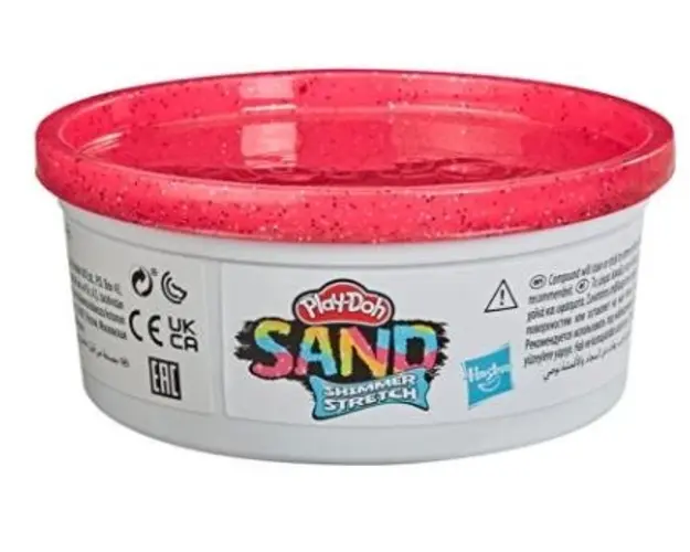 Cutie Play-Doh Sand Shimmer Stretch, red